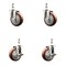 Service Caster 4 Inch 316SS Maroon Polyurethane 3/8 Inch Threaded Stem Caster Brakes SCC, 2PK SS316TS20S414-PPUB-MRN-381615-2-TLB2 - alternate 1